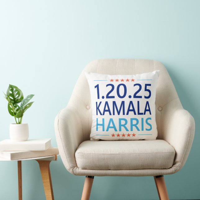 Kamala Harris 1st Woman President 1.20.25 Kudde (Stol)
