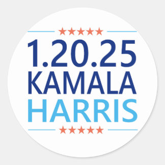 Kamala Harris 1st Woman President 1.20.25 Runt Klistermärke