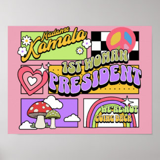 Kamala Harris 1st Woman President Inauguration Poster