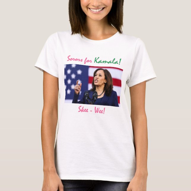 Kamala Harris 2020 AKA Sorors för Kamala T Shirt (Framsida)