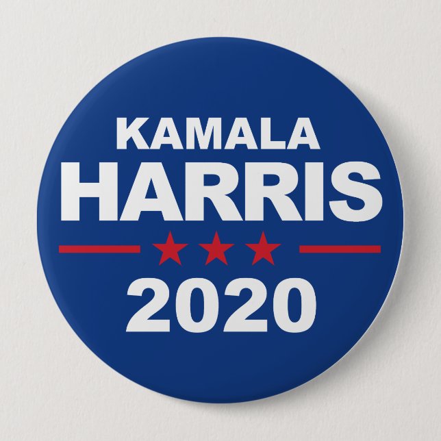 Kamala Harris 2020 - klistermärkeblått - Knapp (Framsida)