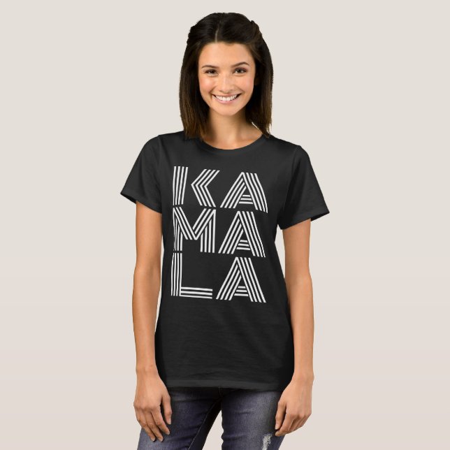Kamala Harris 2020 T-shirt KAMALA textdesign (Hel framsida)
