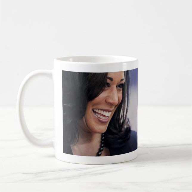 Kamala Harris 2020 tufft Principled oförskräckt Kaffemugg (Vänster)