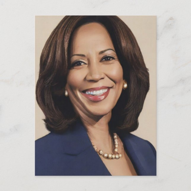 Kamala Harris 2024 1st Indian Black Melanin Sista Vykort (Framsida)