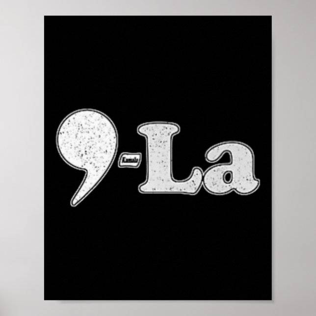 Kamala Harris 2024 47 Comma + La For President Poster (Framsidan)