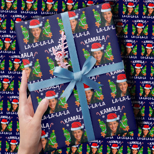 Kamala Harris 2024 Blå jul Presentpapper