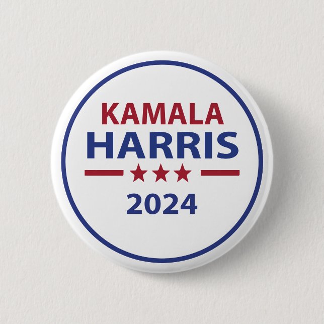 Kamala Harris 2024 Button Knapp (Framsida)