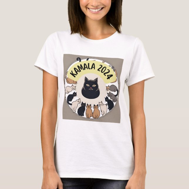 KAMALA HARRIS 2024 CATS TSHIRT T SHIRT (Framsida)