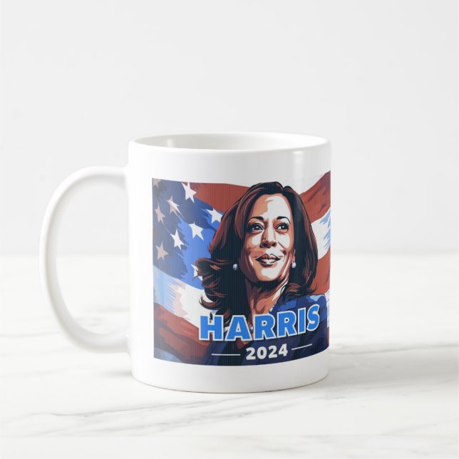 Kamala Harris 2024 Coffee Mugg (Vänster)