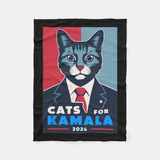 Kamala Harris 2024 Fleecefilt (Framsidan)