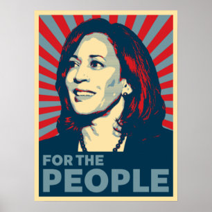 Kamala Harris 2024 för folket hoppas Poster