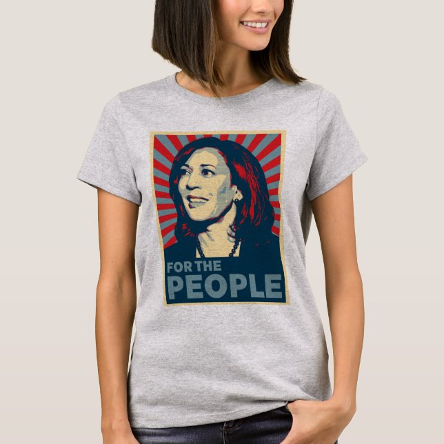 Kamala Harris 2024 för folket T Shirt (Framsida)