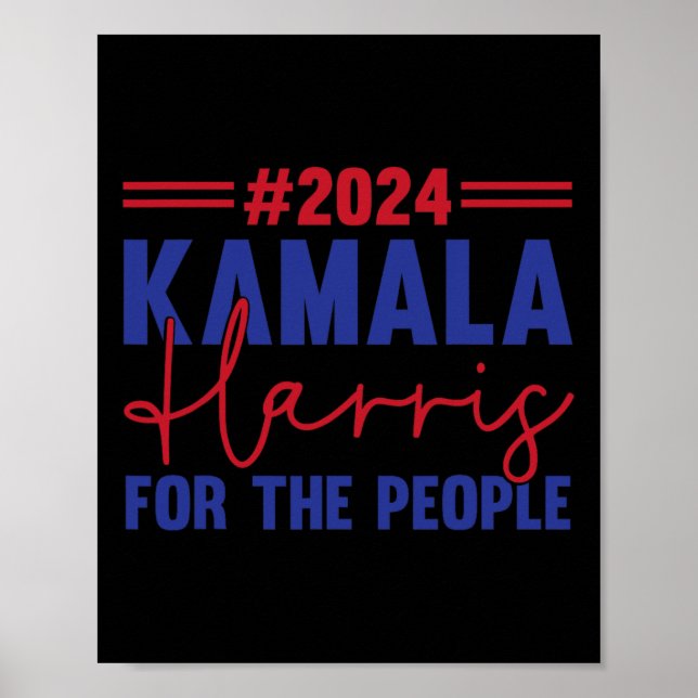 Kamala Harris 2024 för folkvalet 2024 Poster (Framsidan)
