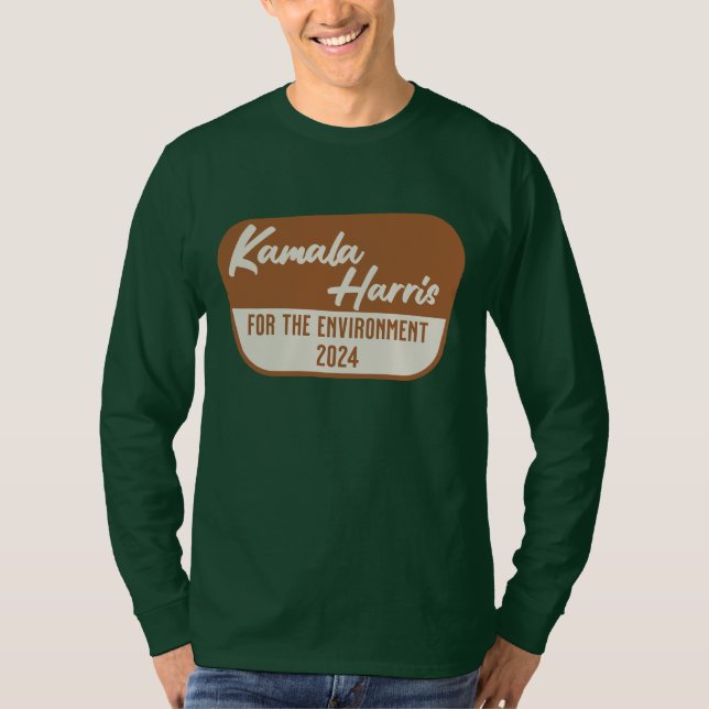 Kamala Harris 2024 för miljön T Shirt (Framsida)