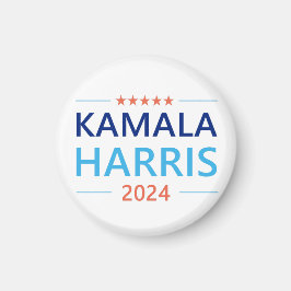 Kamala Harris 2024 för president Button Magnet