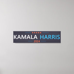 Kamala Harris 2024 för president Canvastryck