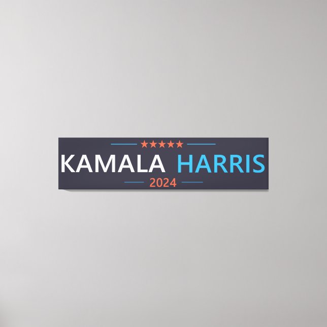 Kamala Harris 2024 för president Canvastryck (Framsida)