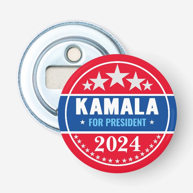 Kamala Harris 2024 för president Flasköppnare (Framsidan)