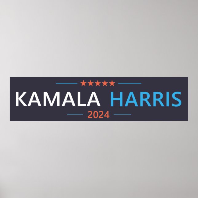 Kamala Harris 2024 för president Poster (Framsidan)