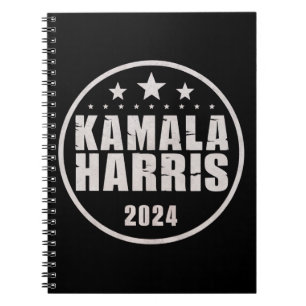 Kamala Harris 2024 För President Retroval Anteckningsbok