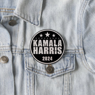 Kamala Harris 2024 För President Retroval Knapp