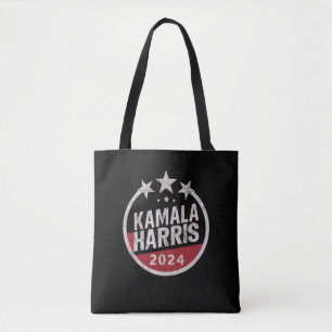 Kamala Harris 2024 För President Retroval Tygkasse
