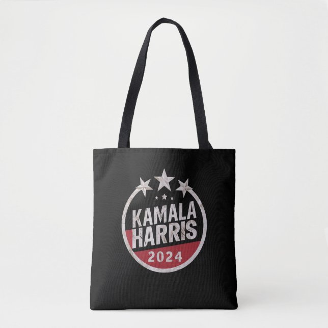 Kamala Harris 2024 För President Retroval Tygkasse (Framsida)