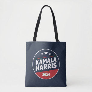 Kamala Harris 2024 För President Retroval Tygkasse