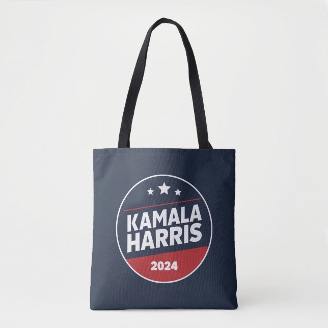 Kamala Harris 2024 För President Retroval Tygkasse (Framsida)