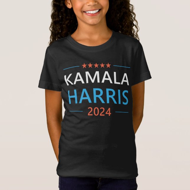 Kamala Harris 2024 för president T Shirt (Framsida)