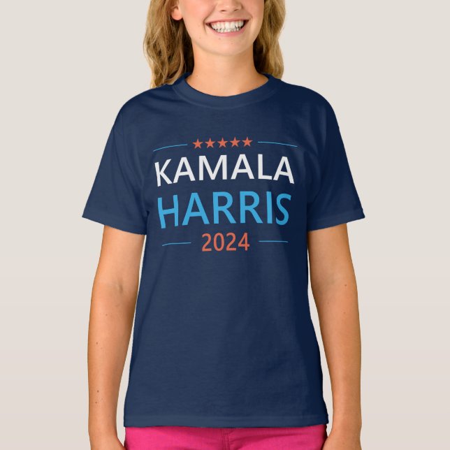 Kamala Harris 2024 för president T Shirt (Framsida)