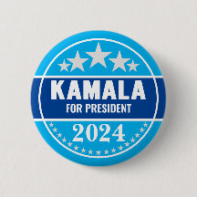 Kamala Harris 2024 för presidentknapp