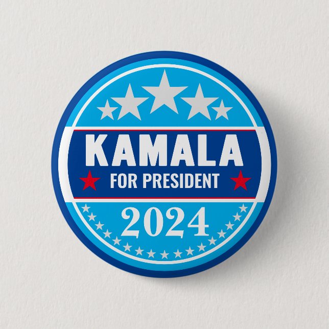 Kamala Harris 2024 för presidentknapp Knapp (Framsida)