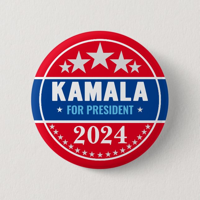 Kamala Harris 2024 för presidentknapp Knapp (Framsida)