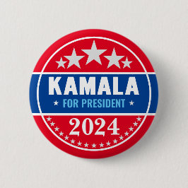 Kamala Harris 2024 för presidentknapp Knapp
