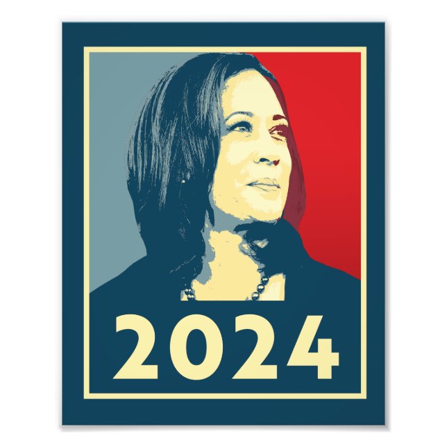 Kamala Harris 2024 Fototryck (Framsidan)