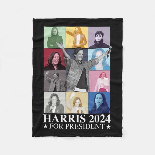 Kamala Harris 2024 Fru talman! Fleecefilt (Framsidan)