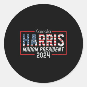 Kamala Harris 2024 Fru talman! Runt Klistermärke