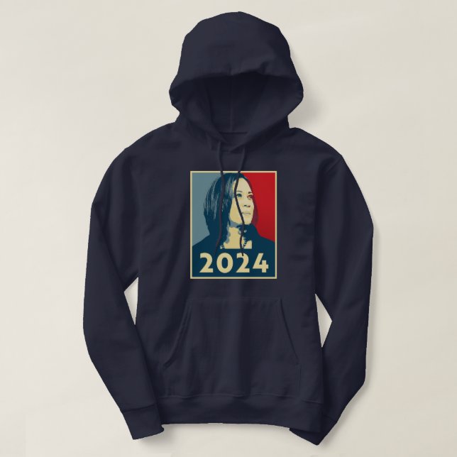 Kamala Harris 2024 Hoodie (Design framsida)