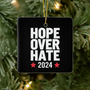 Kamala Harris 2024 Hopp Över Hat Presidentval Julgransprydnad Keramik