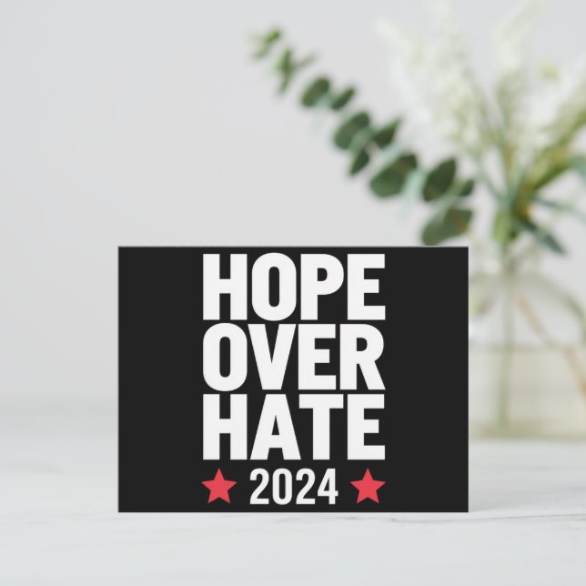 Kamala Harris 2024 Hopp Över Hat Presidentval  Vykort (Stående Fram)