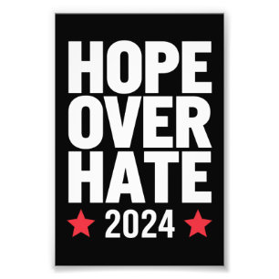 Kamala Harris 2024 Hopp Över Hat Presidentvalet  Fototryck
