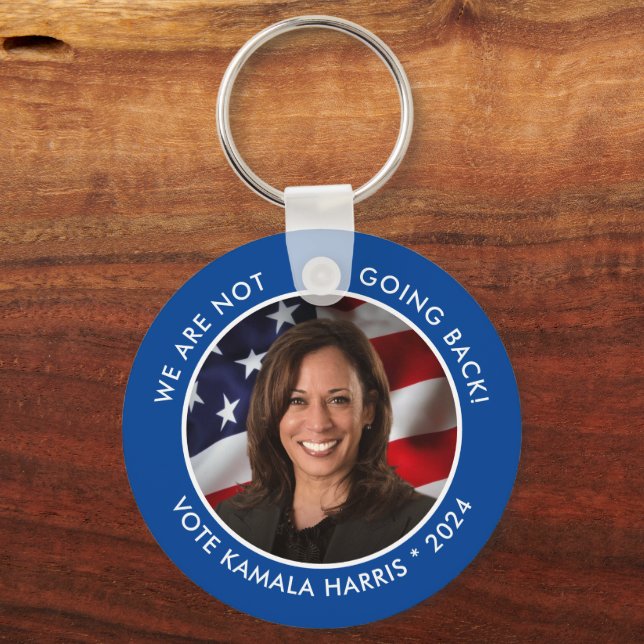 Kamala Harris 2024, inte bakfoto Nyckelring (Framsida)