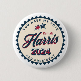 Kamala Harris 2024 | Jag har röstat Knapp