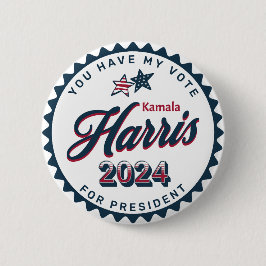 Kamala Harris 2024 | Jag har röstat Knapp