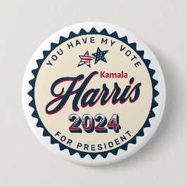 Kamala Harris 2024 | Jag har röstat Knapp