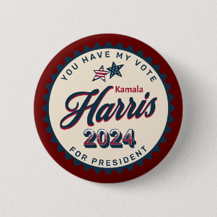 Kamala Harris 2024   Jag har röstat Knapp