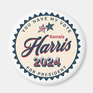 Kamala Harris 2024 Jag har röstat Magnet