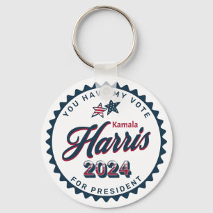 Kamala Harris 2024 Jag har röstat Nyckelring
