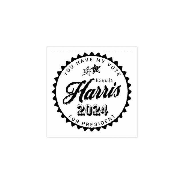 Kamala Harris 2024 | Jag har röstat Stämpel (Tryck)